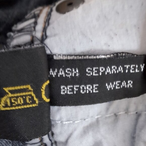 Contrast Vintage Jeans Womans Bootcut Mid Rise Size 13 Black Grey Medium Wash - Picture 14 of 16